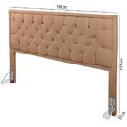 Cabeceira Box King 1.95 Montreal Linho Ocre A110 Atraente Móv
