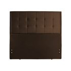 Cabeceira Box King Estofada Marrom 1,93m Hafen