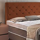 Cabeceira Box King Estofada Ocre 1,93m Berdan