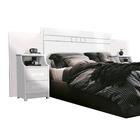 Cabeceira Box King Size Com Mesas Laterais Magnifica Branco F