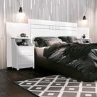 Cabeceira Box King Size Com Mesas Laterais Magnifica Branco F