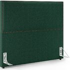 Cabeceira Box King Vicenza 195 Cm Bouclê Verde L02 Com 02 Mes