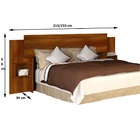 Cabeceira Box Natal Plus Casal Sallêto Nogal