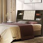 Cabeceira Box Núbia Casal Queen Size 1.6 Com Capitonê Castanh