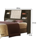 Cabeceira Box Núbia Casal Queen Size 1.6 Com Capitonê Castanh