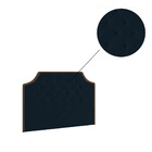 Cabeceira Box Orion King 204cm Veludo Azul Marinho Bnn Decor