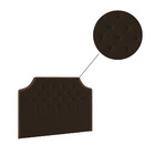 Cabeceira Box Orion Queen 169cm Veludo Marrom Bnn Decor