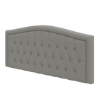 Cabeceira Box Plus Capitonê Curva 1.6 Provençal Veludo Cinza