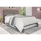 Cabeceira Box Queen 1,58 Chocolate Com Capitonê Capuccino