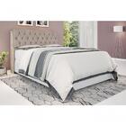 Cabeceira Box Queen 1,58 Isis Amarula Com Capitonê Bege