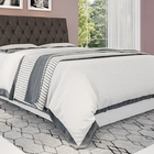 Cabeceira Box Queen 1,58 Isis Amarula Com Capitonê Marrom - F