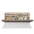 Cabeceira Box Queen 1,58 Isis Amarula Com Painel Capuccino