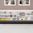 Cabeceira Box Queen 1,58 Isis Branco Com Capitonê Marrom - Fr