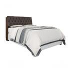 Cabeceira Box Queen 1,58 Isis Malbec Com Capitonê Marrom