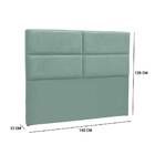 Cabeceira Box Queen 160cm Barcelona Veludo Verde Claro Bnn De
