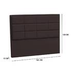 Cabeceira Box Queen 160cm Lotus Veludo Marrom Bnn Decor