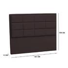 Cabeceira Box Queen 160cm Lotus Veludo Marrom Tana Decor