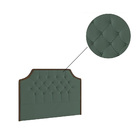 Cabeceira Box Queen 169cm Orion Veludo Verde Água Bnn Decor