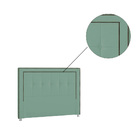 Cabeceira Box Queen 195cm Napole Veludo Verde Bnn Decor