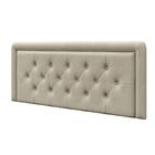 Cabeceira Box Queen 1.6 Estofada Mitchell Bege