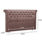 Cabeceira Box Queen 202cm Mirage Veludo Rose Bnn Decor
