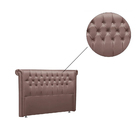Cabeceira Box Queen 202cm Mirage Veludo Rose Bnn Decor