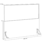 Cabeceira Box Queen Com Tachas 160 Cm Vicenza L02 Bouclê Cru