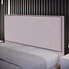 Cabeceira Box Queen Com Tachas 160 Cm Vicenza L02 Bouclê Rosê