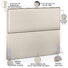 Cabeceira Box Queen Com Tachas 160 Cm Vicenza L02 Facto Pérol