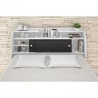 Cabeceira Box Queen Elisa Flex Branco Preto Framar