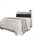 Cabeceira Box Queen Elisa Flex Branco Preto Framar