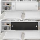 Cabeceira Box Queen Elisa Flex Branco Preto Framar