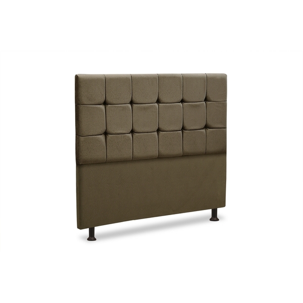 Cabeceira Box Queen Estofada Bege Rest