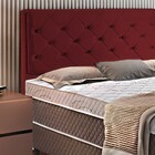 Cabeceira Box Queen Estofada Bordô 1,58m Berdan