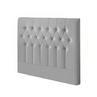 Cabeceira Box Queen Estofada Cinza 1,58m Dink