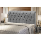 Cabeceira Box Queen Estofada Grafite Fair