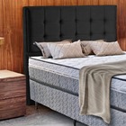 Cabeceira Box Queen Estofada Preto 1,58m Hafen