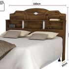 Cabeceira Box Queen Estrela Malbec Vitamov