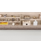 Cabeceira Box Queen Isis Amarula Com Capitonê Bege