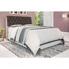 Cabeceira Box Queen Isis Amarula Com Capitonê Marrom