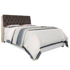 Cabeceira Box Queen Isis Amarula Com Capitonê Marrom