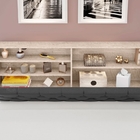 Cabeceira Box Queen Isis Amarula Com Capitonê Preto