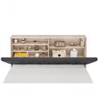 Cabeceira Box Queen Isis Amarula Com Capitonê Preto