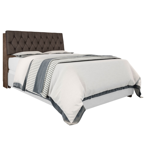 Cabeceira Box Queen Isis Chocolate Com Capitonê Marrom