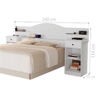 Cabeceira Box Queen Platão Branco