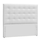 Cabeceira Box Shop Clean Casal 1,40m Em Corino Branco