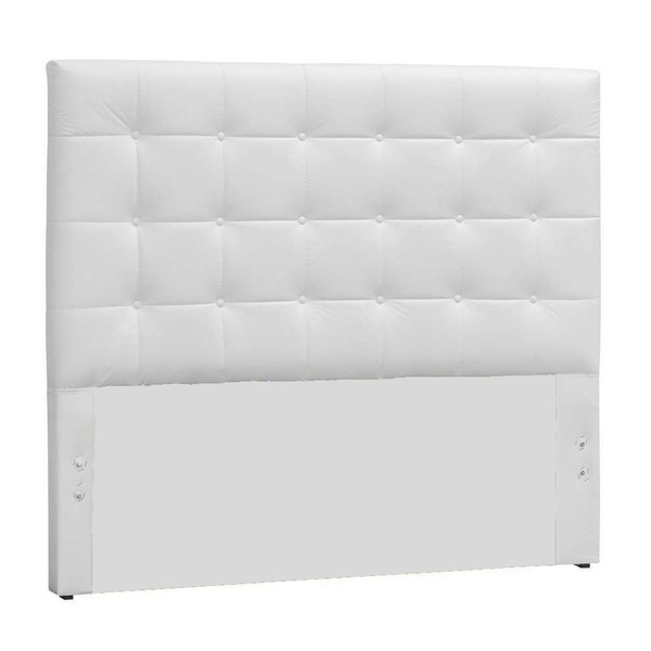 Cabeceira Box Shop Clean King 1,95m Em Couro Sintético Branco