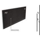 Cabeceira Box Shop Line Queen 1,60m Painel Em Suede Cinza