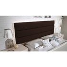 Cabeceira Box Shop Line Queen 1,60m Painel Em Suede Marrom