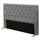 Cabeceira Box Shop Paris Casal 1,40m Em Suede Cinza